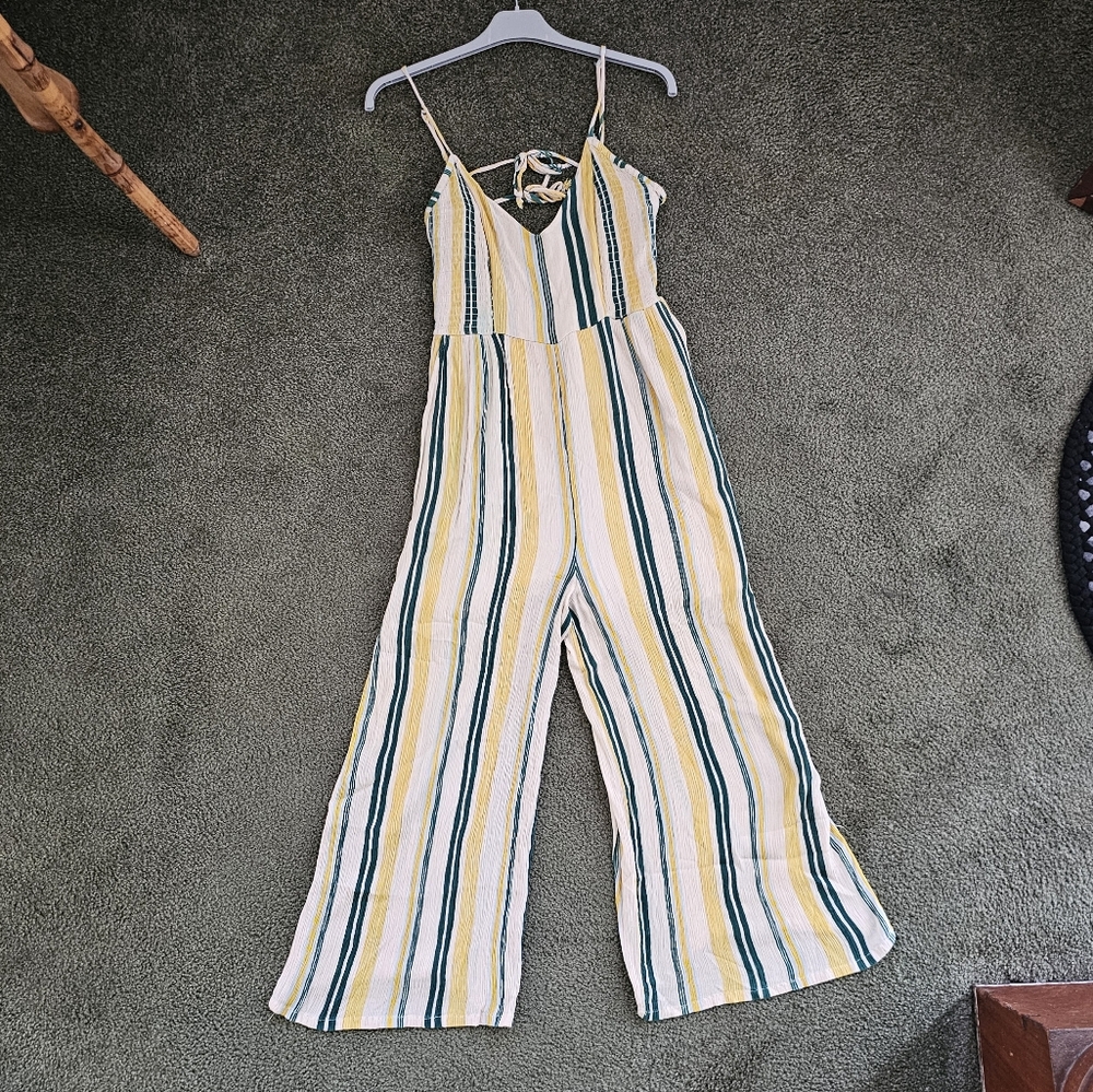 Blue Rain Yellow and Green Jumpsuit
